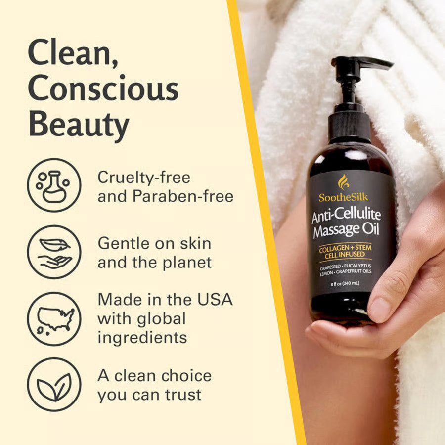 SootheSilk Anti-Cellulite Massaging Oil (150mL)