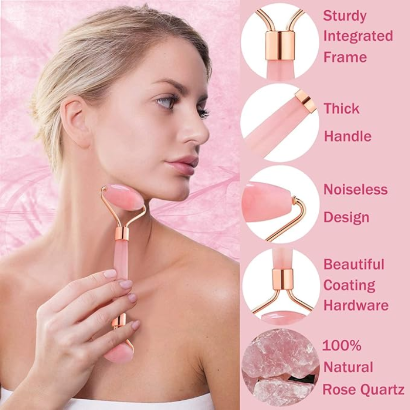 SootheSculpt™ Rose Quartz Facial Sculpting Roller